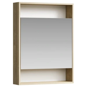 Зеркальный шкаф Aqwella City 60, цвет дуб балтийский