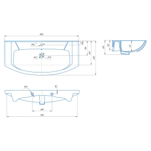 Раковина Kirovit Элеганс 105