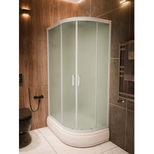 Душевая кабина Frank F412/1L М White 120x80 Б/К, стекло матовое
