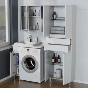 Тумба под раковину СанТа Лондон 19 под стиральную машину, 224029, 1 дверь