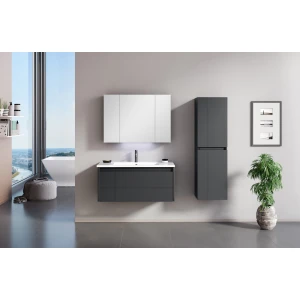 Зеркальный шкаф ORKA Likya 80 антрацит матовый