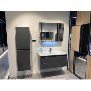 Зеркальный шкаф ORKA Likya 80 антрацит матовый