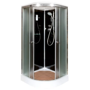 Душевая кабина AvaCan B01S black с электрикой 100x100