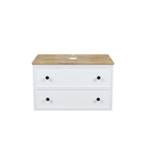 Тумба под раковину IDDIS Torr 80 со столешницей, подвесная, белый матовый TOR80WBi95K