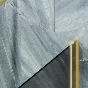 Шторка на ванну Maybah Glass поворотная на монопетле 40х140 MGV-603-3 Графит