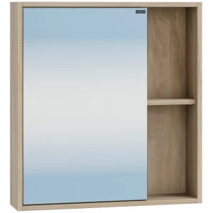 Зеркальный шкаф СанТа Прима 60 дуб светлый