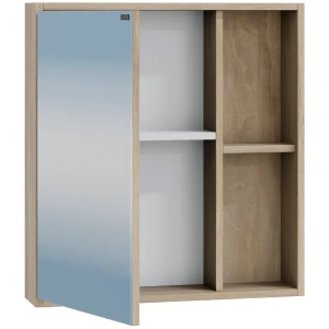 Зеркальный шкаф СанТа Прима 60 дуб светлый