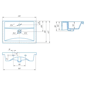 Раковина Kirovit Фостер 60