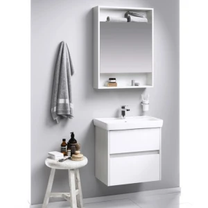 Зеркальный шкаф Aqwella City 60, цвет дуб канадский