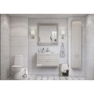 Зеркало Акватон Леон 80 1A186402LBPS0 дуб белый