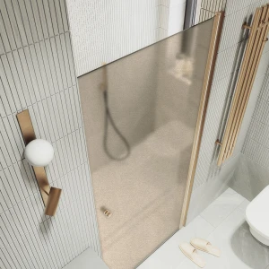 Душевая дверь в нишу Maybah Glass на монопетле 80х198 MGD-805-2 Бронза матовая