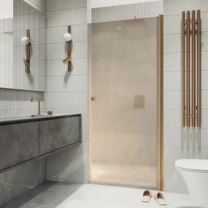 Душевая дверь в нишу Maybah Glass на монопетле 80х198 MGD-805-2 Бронза матовая