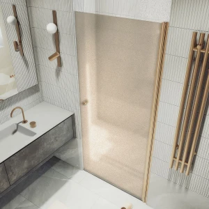 Душевая дверь в нишу Maybah Glass на монопетле 80х198 MGD-805-2 Бронза матовая