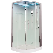 Душевая кабина Timo Premium IMPI H-517-T-CH/C 100х100х220, стульчик прозрачный