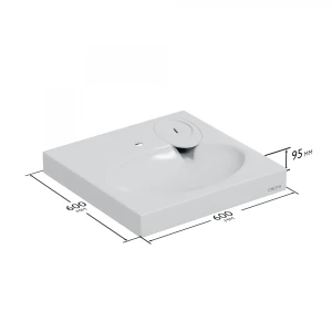 Раковина Санта Луна 60 над стиральной машиной 900103