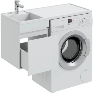 Тумба под раковину СанТа Марс 38 под стиральную машину, 1 ящик, подвесная