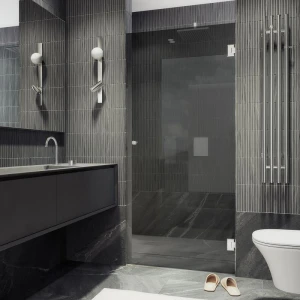 Душевая дверь в нишу Maybah Glass на петлях 70х195 MGD-517-4 Графит