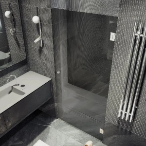 Душевая дверь в нишу Maybah Glass на петлях 70х195 MGD-517-4 Графит