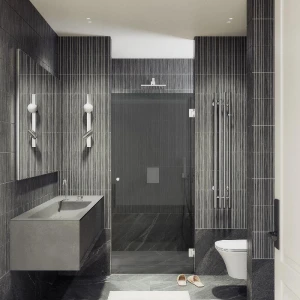 Душевая дверь в нишу Maybah Glass на петлях 70х195 MGD-517-4 Графит