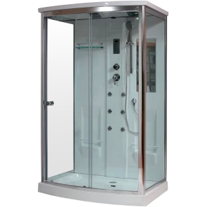 Душевая кабина Timo Lux T-7715 120х90х225, турецкая баня хамам, стульчик прозрачный