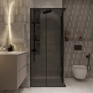 Душевое ограждение Niagara Nova NG-2823-34BLACK 90х90