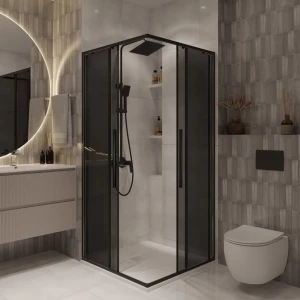 Душевое ограждение Niagara Nova NG-2823-34BLACK 90х90
