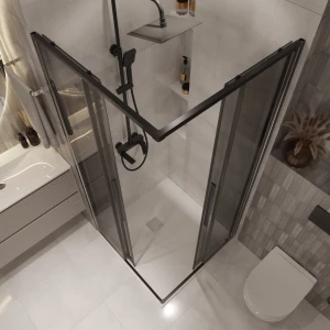 Душевое ограждение Niagara Nova NG-2823-34BLACK 90х90