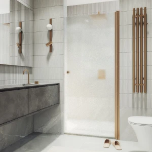 Душевая дверь в нишу Maybah Glass на монопетле 80х198 MGD-808-2 Сатин