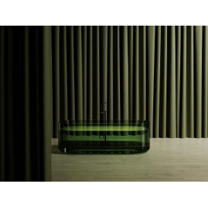 Прозрачная ванна ABBER Kristall AT9708Emerald 170х75 зеленая