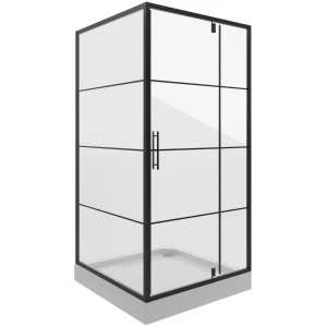 Душевое ограждение Niagara Nova NG-0280-08ВLACK 80х80