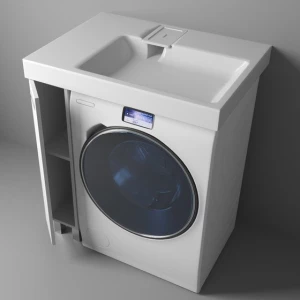 Тумба с раковиной Эстет Riga Luxe 80 L белая