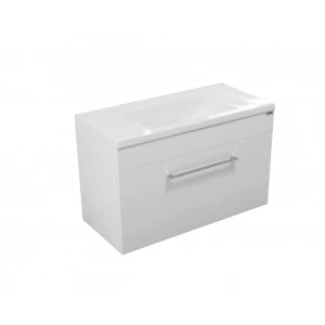 Тумба с раковиной Эстет Elin 80 1 ящик, белая