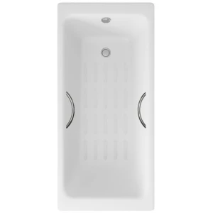 Ванна чугунная Delice Parallel 150х70 с ручками и антискользящим покрытием DLR220503R-AS