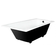 Чугунная ванна Tempra Flow 170x70 квадратные ручки