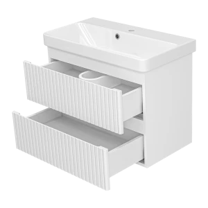 Тумба под раковину Brevita Victory 70 подвесная (белая)