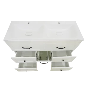 Тумба под раковину Misty Дуэт 120 с бельевой корзиной