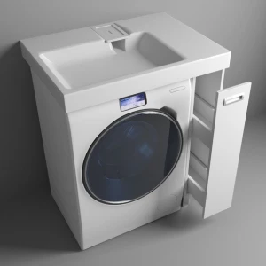 Тумба с раковиной Эстет Riga Luxe 80 R с ящиком, белая