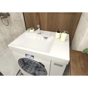 Тумба с раковиной Эстет Riga Luxe 80 R с ящиком, белая