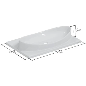 Раковина СаНта Вега 70 литой мрамор