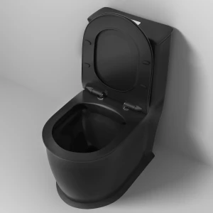 Унитаз напольный Grossman Retro GR-4492BMS черный матовый, моноблок