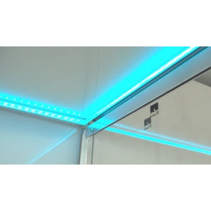 Душевая кабина Timo Premium NURA H-516-T-CH/C 100х100х220, стульчик прозрачный