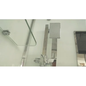 Душевая кабина Timo Premium NURA H-516-T-CH/C 100х100х220, стульчик прозрачный