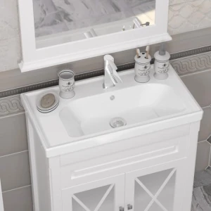 Тумба под раковину Opadiris Палермо 80, цвет белый матовый