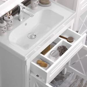 Тумба под раковину Opadiris Палермо 80, цвет белый матовый