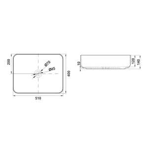 Раковина Melana MLN-320353MB 50 (черная)