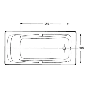 Чугунная ванна Jacob Delafon Repos 160x75 E2929 с отверстиями для ручек