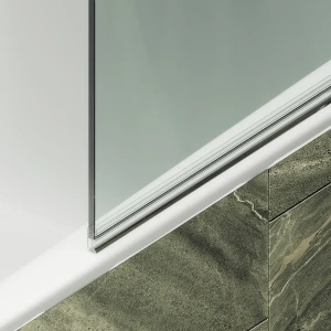 Шторка на ванну Maybah Glass поворотная на монопетле 40х140 MGV-596-6 Прозрачная