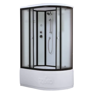 Душевая кабина Timo Standart T-6620 Black Fabric L 120х85х220, турецкая баня хамам