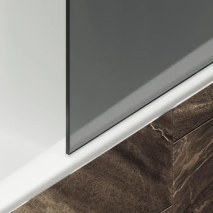 Шторка на ванну Maybah Glass в широком профиле 30х140 MGV-251-5ш Графит матовый
