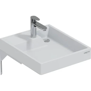 Раковина Санта Юпитер мини 50 над стиральной машиной, с кронштейнами